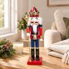 Holiday Decoration Festive Wooden Nutcracker Guard Figurine Traditional for