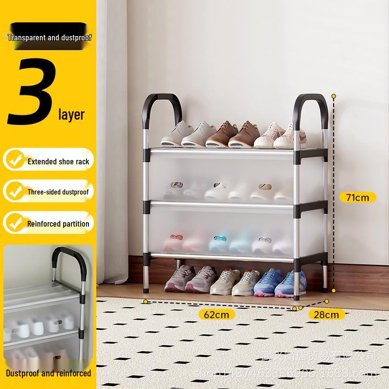 Slim Multi-Tier Shoe Rack for Entryway or Dorm