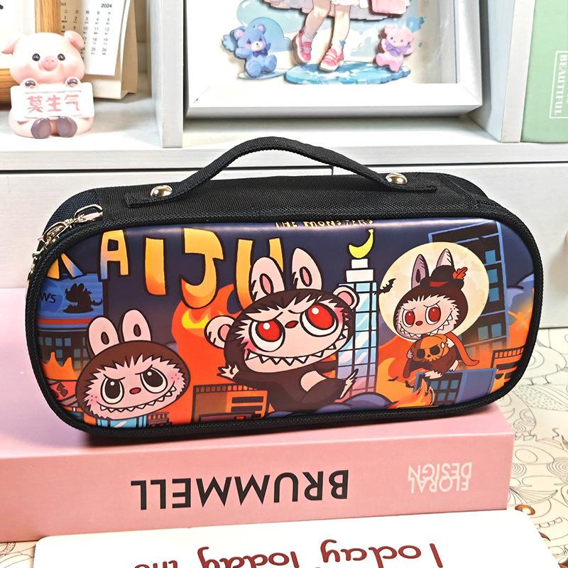 Pencil Case Pencil Case Girl Large Capacity Pencil Case Portable with Password Lock Stationery Box Gift