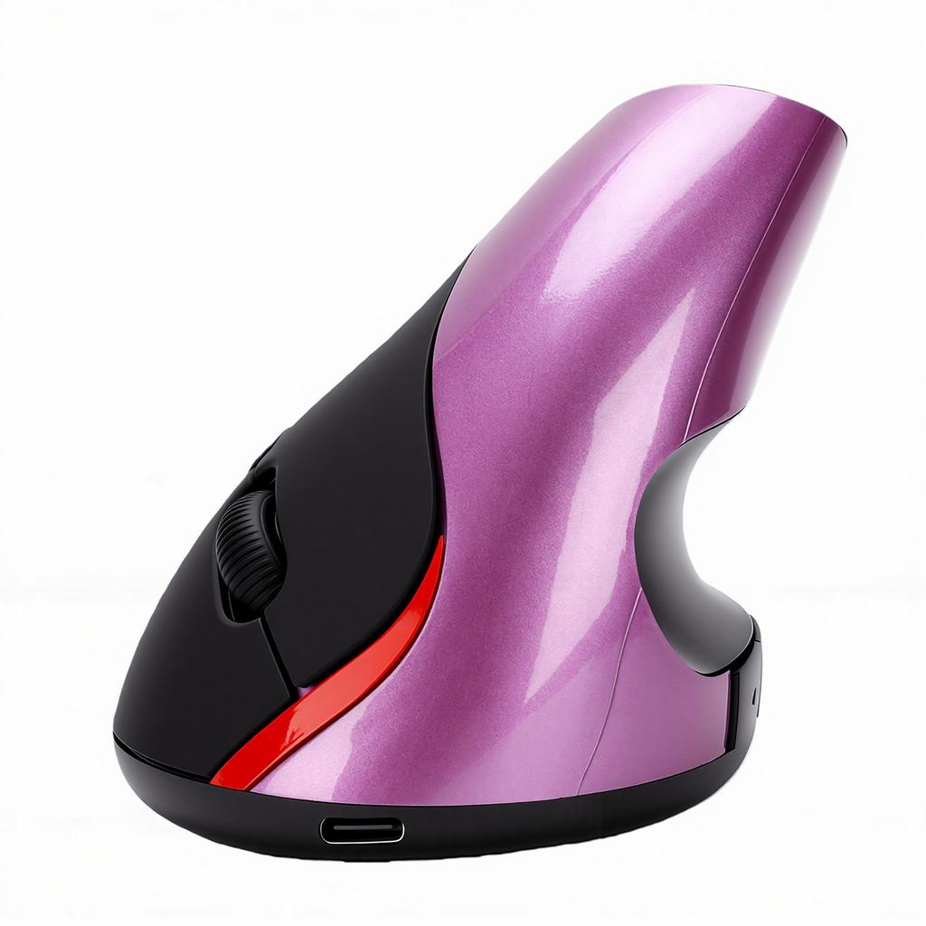Wireless Vertical Mouse 2.4GHz Rechargeable 6 Buttons 800 1200 1600 DPI Optical Ergonomic Mouse for PC Laptop Computer