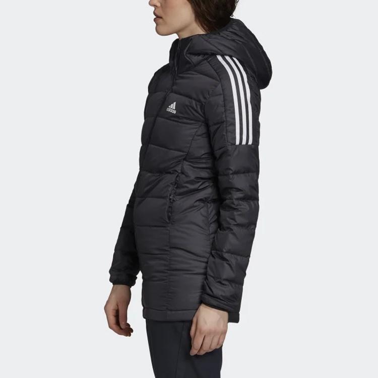 (WMNS) adidas Leichter Daunen-Parka mit Kapuze 'Schwarz' Damen GH4590