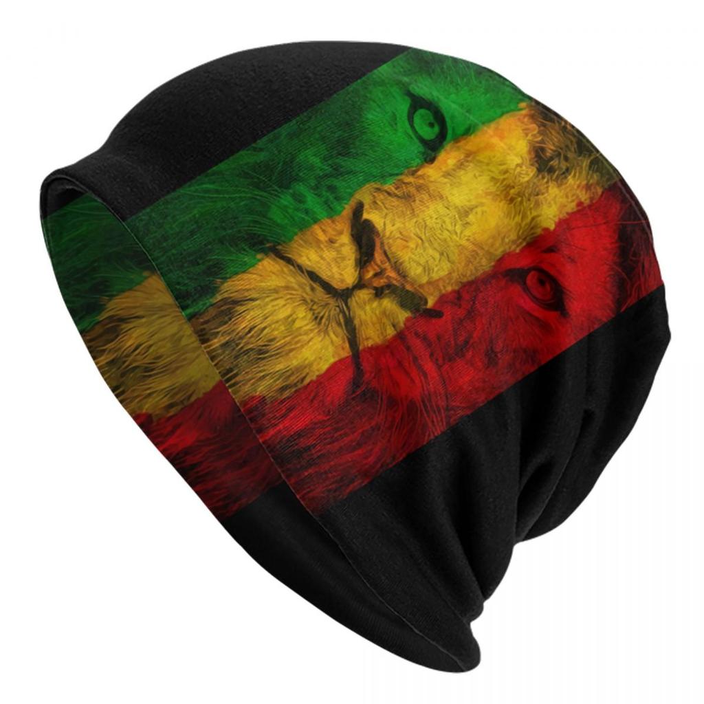 Rainbow Heartbeat Reggae Rasta Colors Beanie Cap Unisex Winter Bonnet  Knit Hats Outdoor Jamaica Jamaican Skullies Beanies Hats