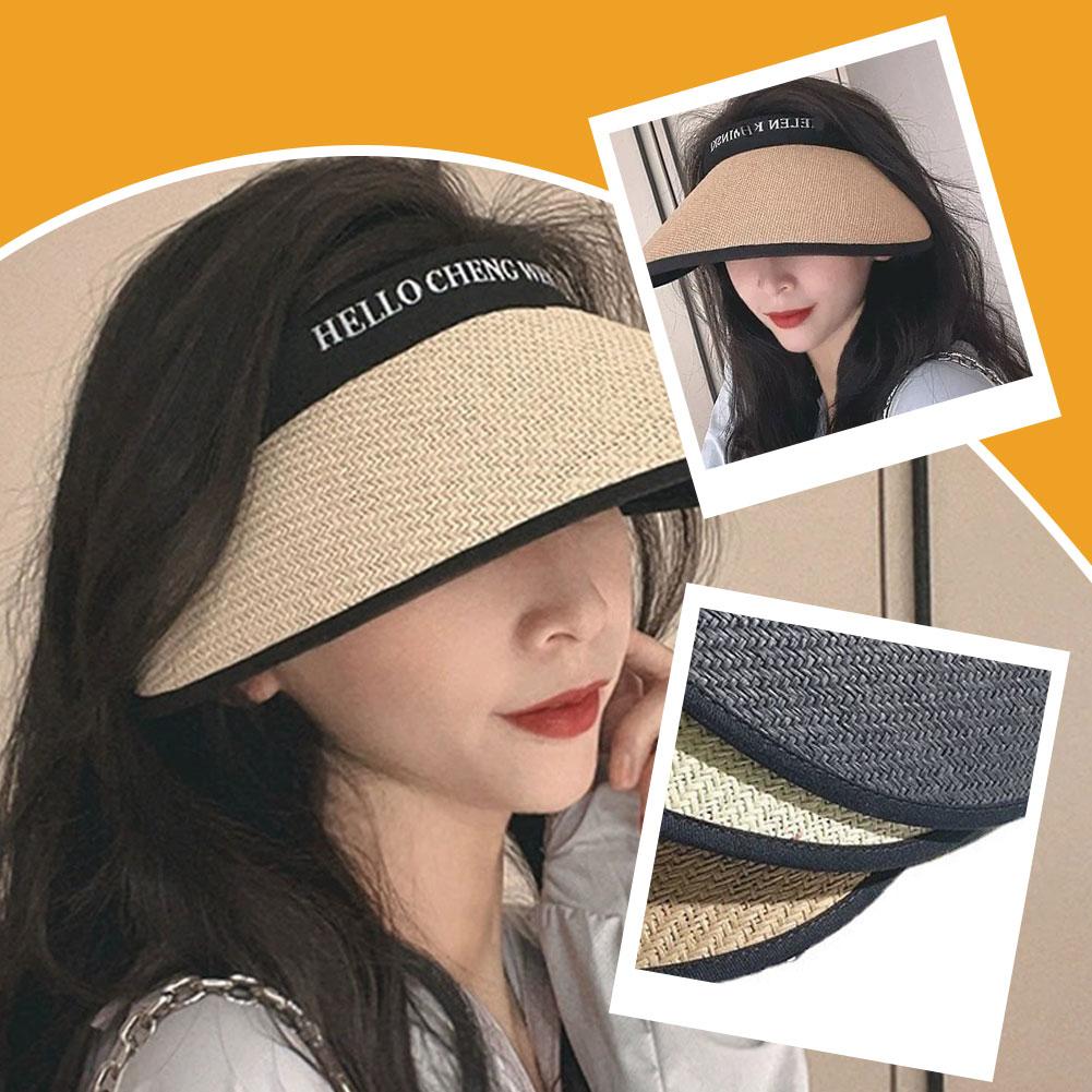 Summer Straw Hat For Women Foldable Wide Large Brim Hat Beach Bowknot UV Hat Chapeau Sun Travel H1D1
