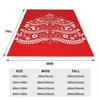 Christmas Snowflakes On Red Xmas  Blanket Soft Warm Flannel Throw Blanket Cover for Bed Living room Picnic Travel Home Sofa
