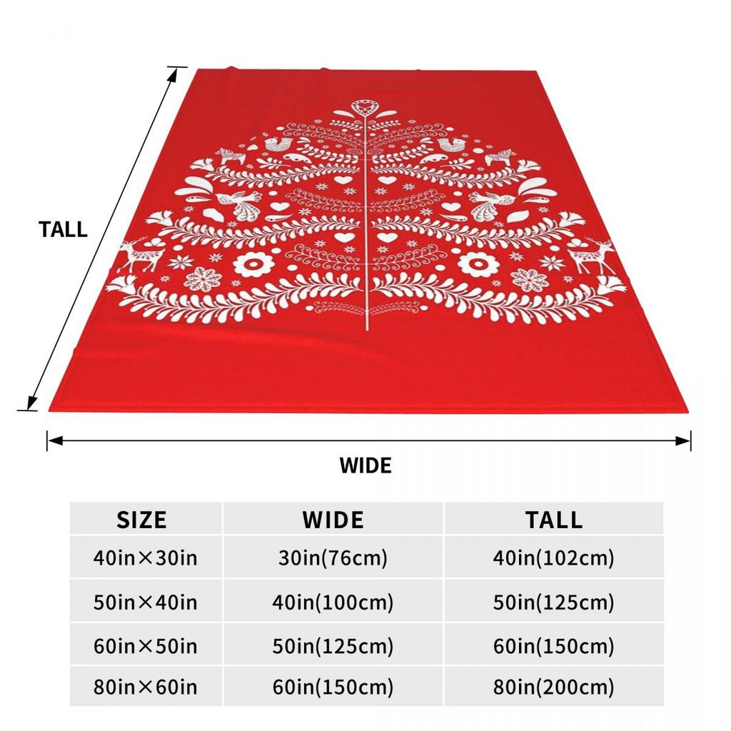 Christmas Snowflakes On Red Xmas  Blanket Soft Warm Flannel Throw Blanket Cover for Bed Living room Picnic Travel Home Sofa