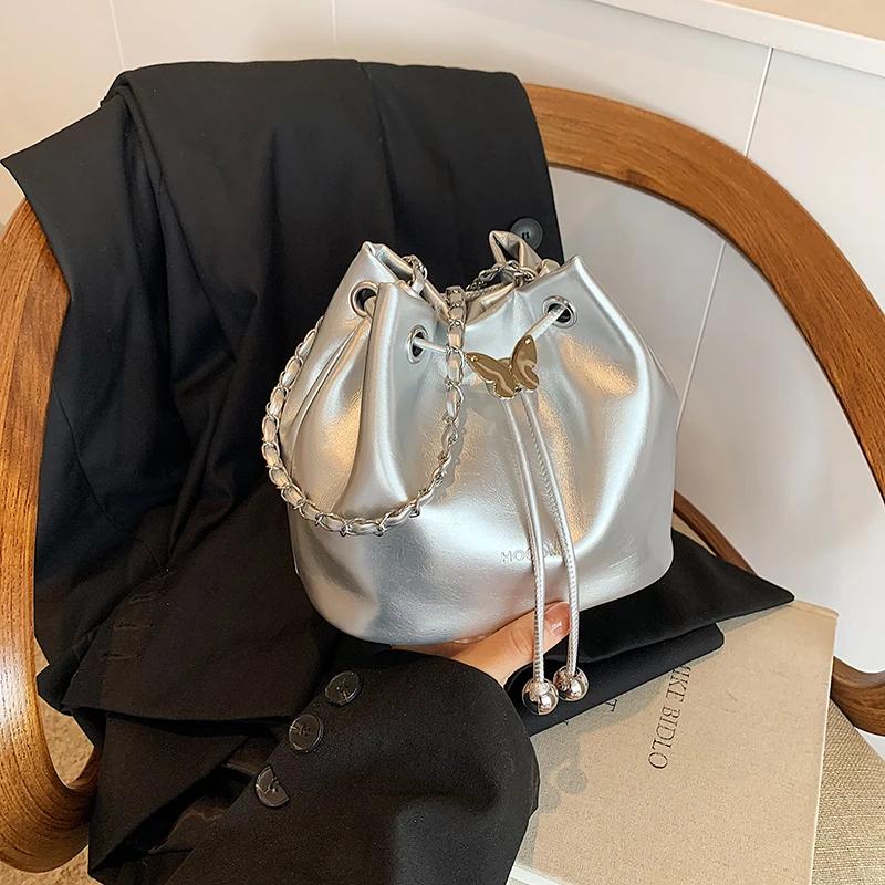 Luxus Marke Frau Kleine Schulter Taschen Neue Mode Designer Einfache Große Kapazität Solide Umhängetaschen