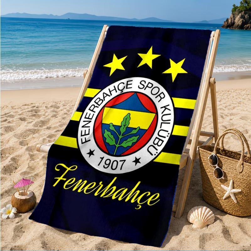 Fenerbah?E-Sport Club Emblem Strandtuch, Schnelltrocknend, Pflegeleicht, Geeignet für Fitness und Strandurlaub, Sport-Essential