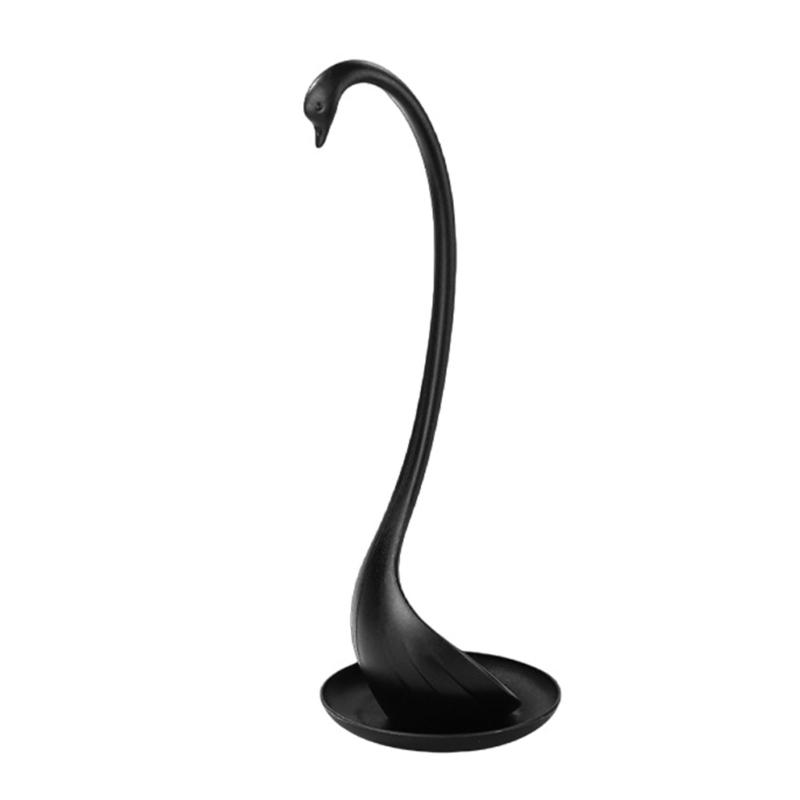 Elegant Cygnus Designs Soup Ladle with Long Handle and Tray Perfect for Home Kitchens and Cooking Enthusiasts