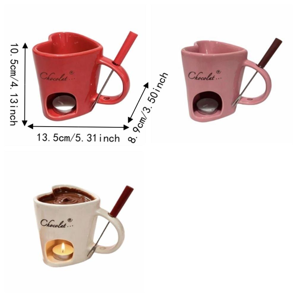 Keramik Hot Pot Becher Hitzebeständig Käseschmelztiegel Schokoladenschmelzbecher für Dinnerparty Gebrauch