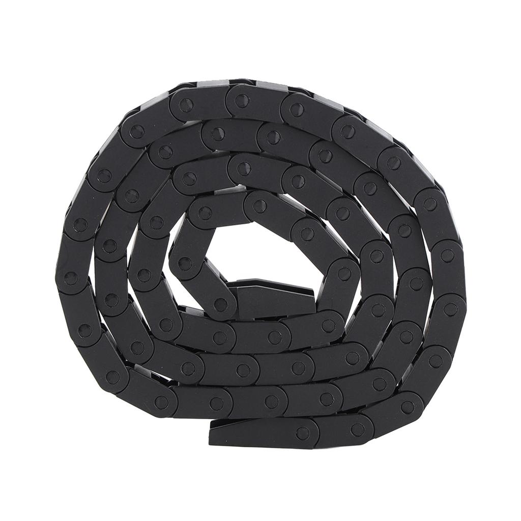 7 x 7 mm schwarze Energieschleppkette aus Nylon mit Brücke für 3D-Drucker, CNC-Werkzeugmaschine