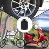 KURAMI Tire Valve Stem Caps 200 Pcs,Black Plastic Valve Caps with Sealing Ring,Valve Stem Caps General for Cars,Bicycles,Motorcycles,Trolleys and