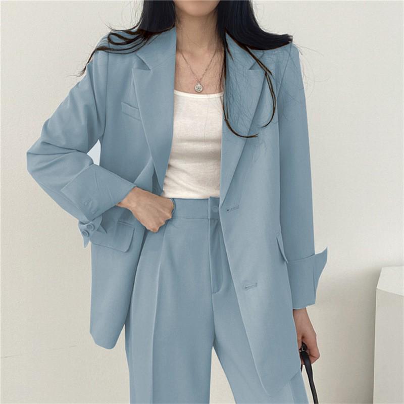 Women's Black Blazer & Suit Pants - Spring/Autumn 2025 Korean Street Style Casual Niche Design