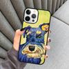 Миниатюрный шнауцер собака искусство Чехол для телефона Для iPhone 17 Air 16 16e 15 13 14 Pro Max 11 12 Plus 2022 MAX Чехол coque