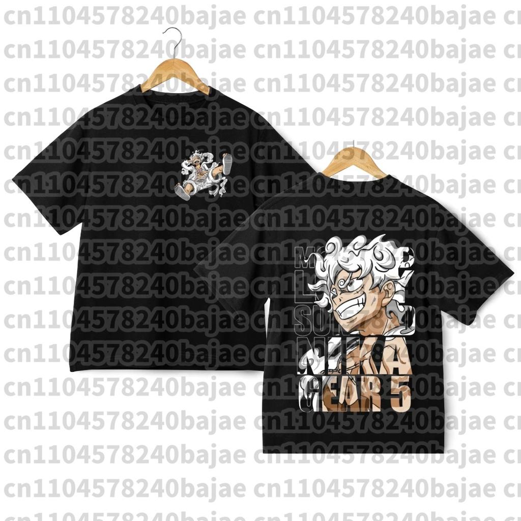 Camiseta Estampada de Anime Japonés One Piece para Hombre Roronoa Zoro Niño Infantil Harajuku Manga Corta Niños Camiseta de Luffy Ropa
