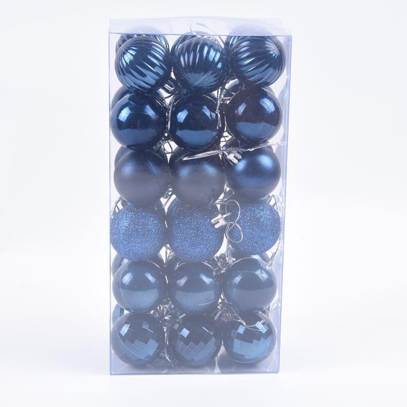 Shiny 4cm Christmas Ball Pendant Decorations (36-Pack)