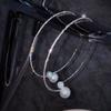 2 pieces Beautiful Fashion Pearl Open Choker Necklace and Bracelet Set Gift for Lover Fiancee Wife Mother Valentine