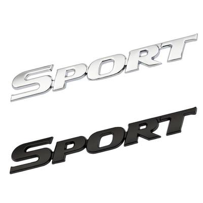 3D Metal Logo Sport Emblem Letters Car Fender Trunk Badge Sport Stikcer Accessories for