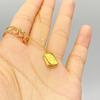 Ins Chocolate Cube AB Chain Titanium Steel Necklace Pendant Chain Plated 18K Gold Net Red Necklace
