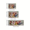 1Pcs Anti Fatigue Kitchen Rugs,Chicken Print Waterproof Non-Slip Thick Cushioned Kitchen Mat Heavy Duty Comfort Standing Mat for Kitchen