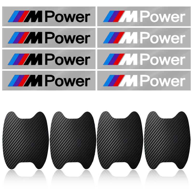 Car Door Sticker Carbon Fiber Scratches Auto Handle Protection Film For BMW M E34 E36 E60 E90 E46 E39 E70 F10 F20 F30 X5 X6 X1 M3 M5 M6 E71 F01 F87