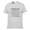 Funny Carpenter Definition Shirt Woodworking Carpentry Gift Harajuku Cotton Student Tshirts 3d Printed Tops T Shirt Family Funny