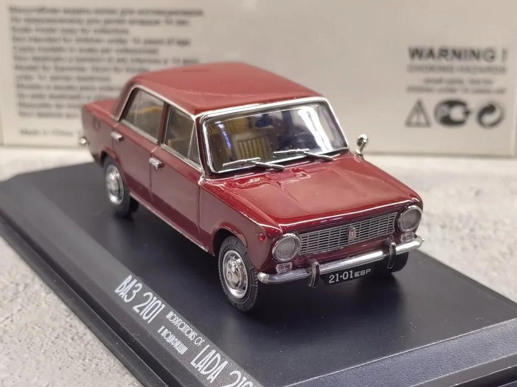 Diecast 1/43 Scale LADA BA3 2101 Alloy Car Model Souvenir Static Display Ornaments Vehicle Collection EVR43 Holiday Gifts Toy