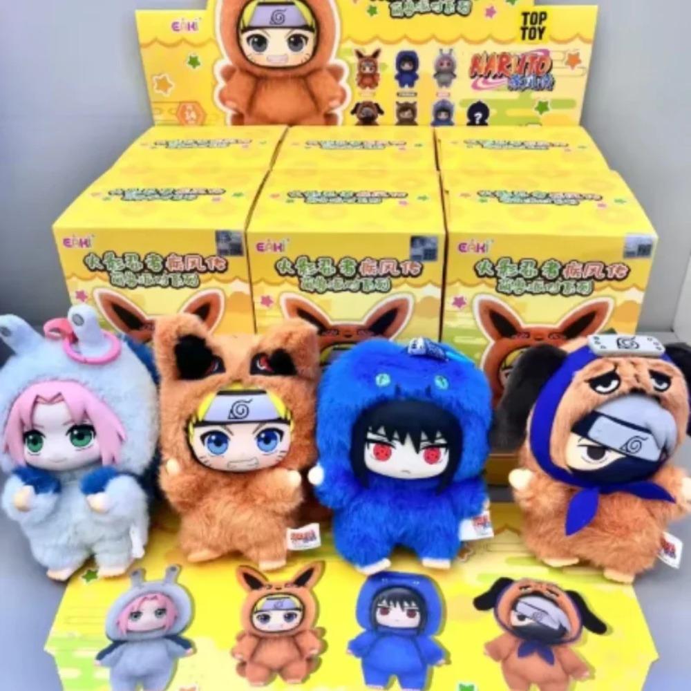Heiß Naruto Itachi Sasuke Kakashi Gaara Serie Blind Box Trendige Spielzeugfigur Plüschanhänger Sammlung Geburtstagsgeschenk