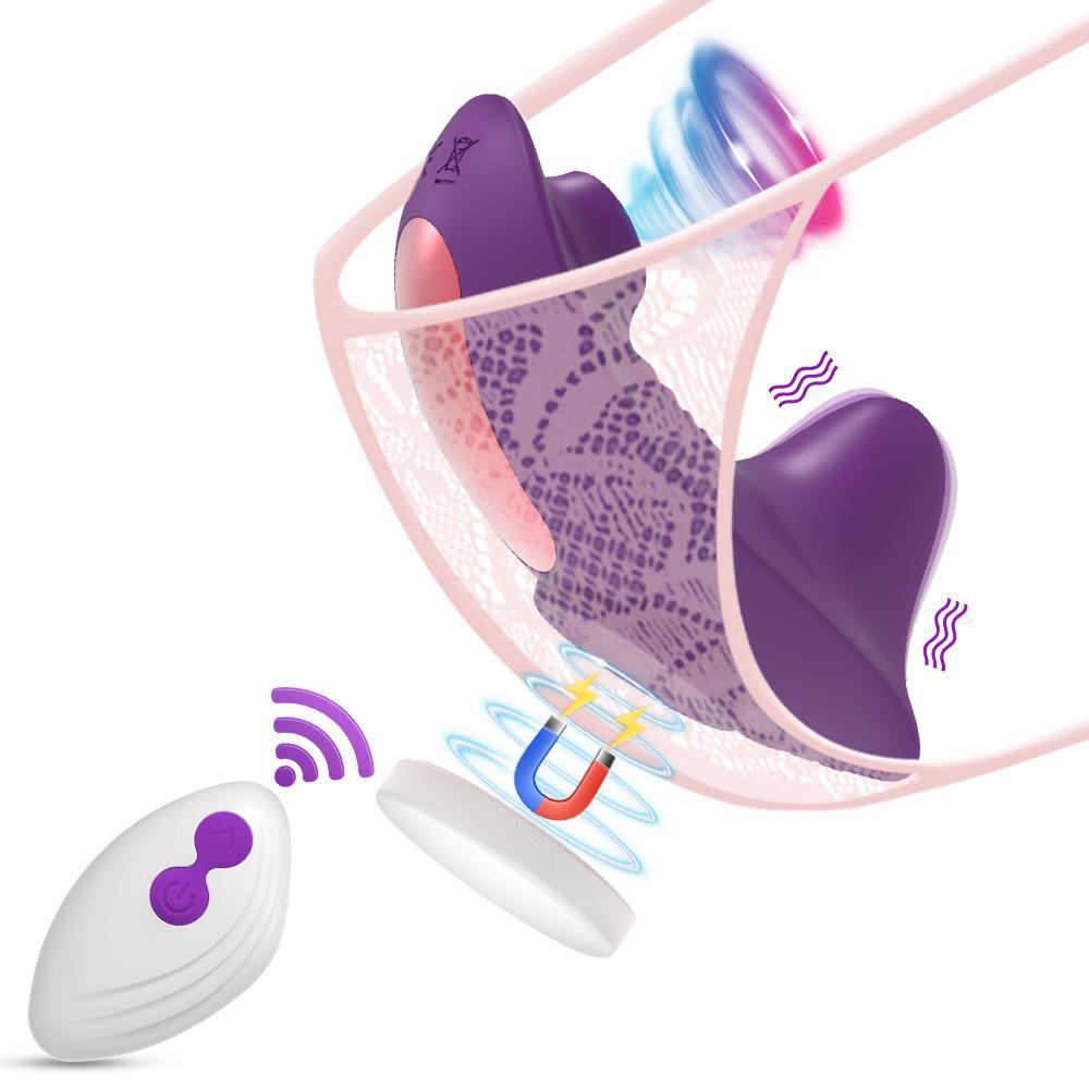 Wearable Panties Vibrator for Women Clitoris Sucker Remote Control Clit Stimulator Magnetic Anti-detachment Sex Toy for Women