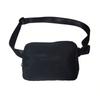 Plain color sports fanny pack crossbody waterproof zipper mobile phone breast bag
