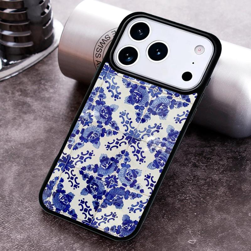 Blue And White Porcelain soft Phone Case For iPhone 17 16 15 14 13 12 11 Pro Max Plus 17Air Soft Silicone Cover