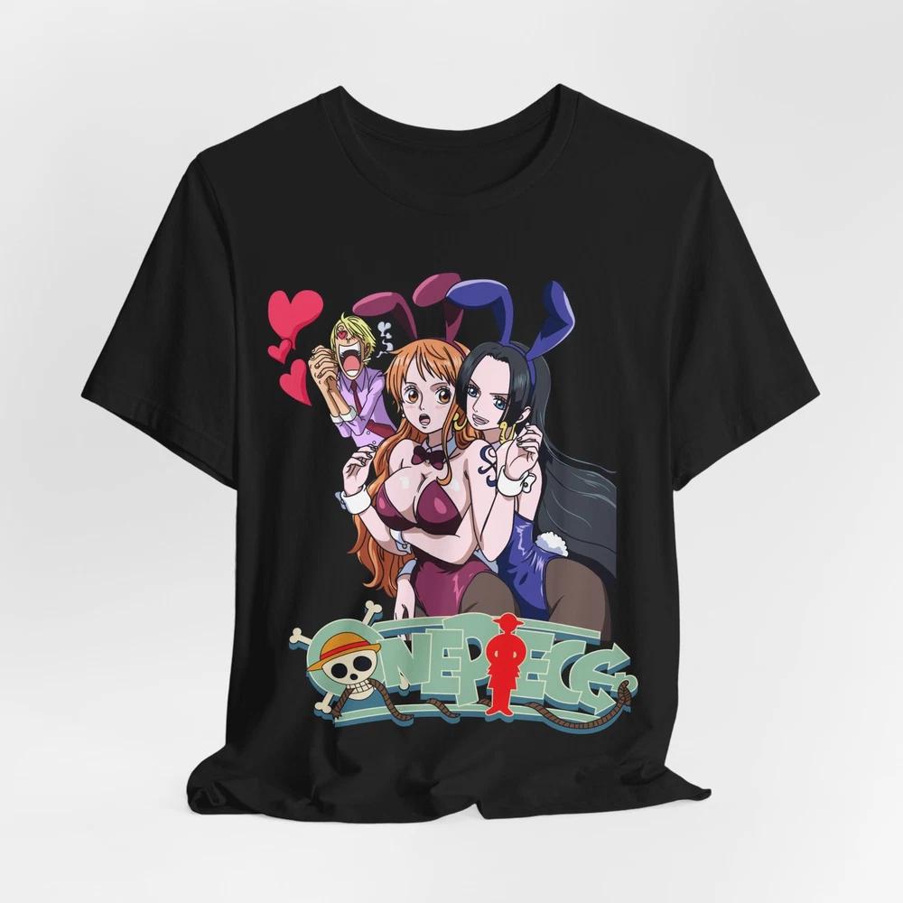 Anime-Inspired Unisex Jersey Tee with Fun Characters, Cool Graphic Tee, [...] XXXL