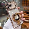 Luxury Glitter Diamond Magnetic Phone Case For 15 16 14 Plus 13 12 11 17 Pro Max Air With Holder Stand For Magsafe Cover
