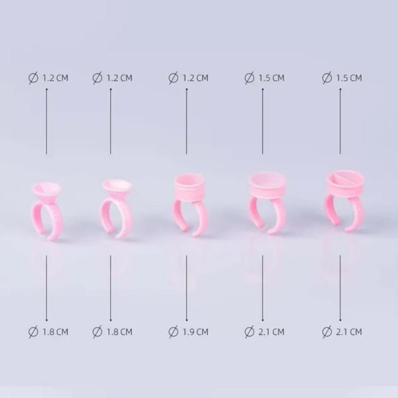 100 Pcs/set Disposable Mini Tattoo Ink Cup For Tattoo Supplies Accessorie Eyelash Grafting Glue Cup Makeup Tools