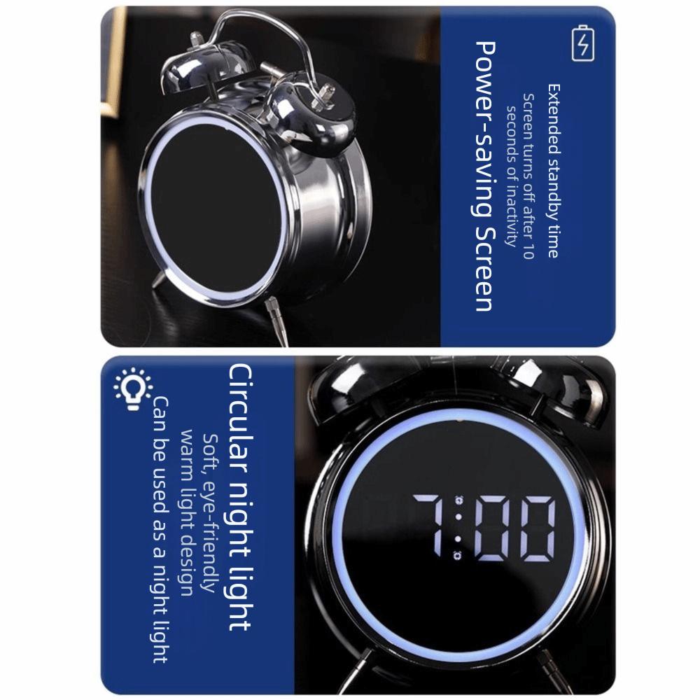 Multifunctional Digital Display Clock Extra Large Sound Smart Alarm Clock Household Use