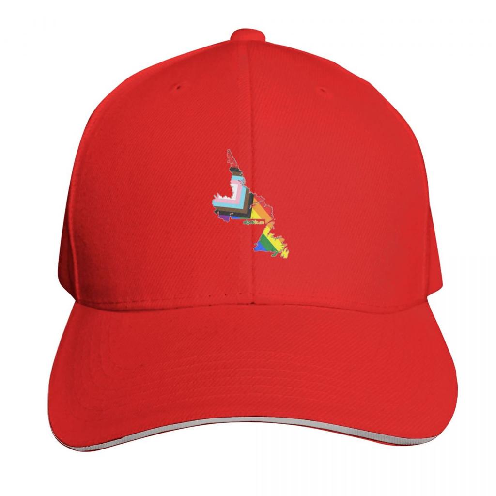 Newfoundland Labrador Pride Progress Flag Baseball Cap Hat Luxury Brand Rugby Hard Hat Golf Unisex Golf Wear Womens