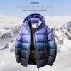 Zimní péřová bunda s kapucí pro chlapce s grafenovým ohřevem – Silný, teplý bavlněný kabát pro starší děti
