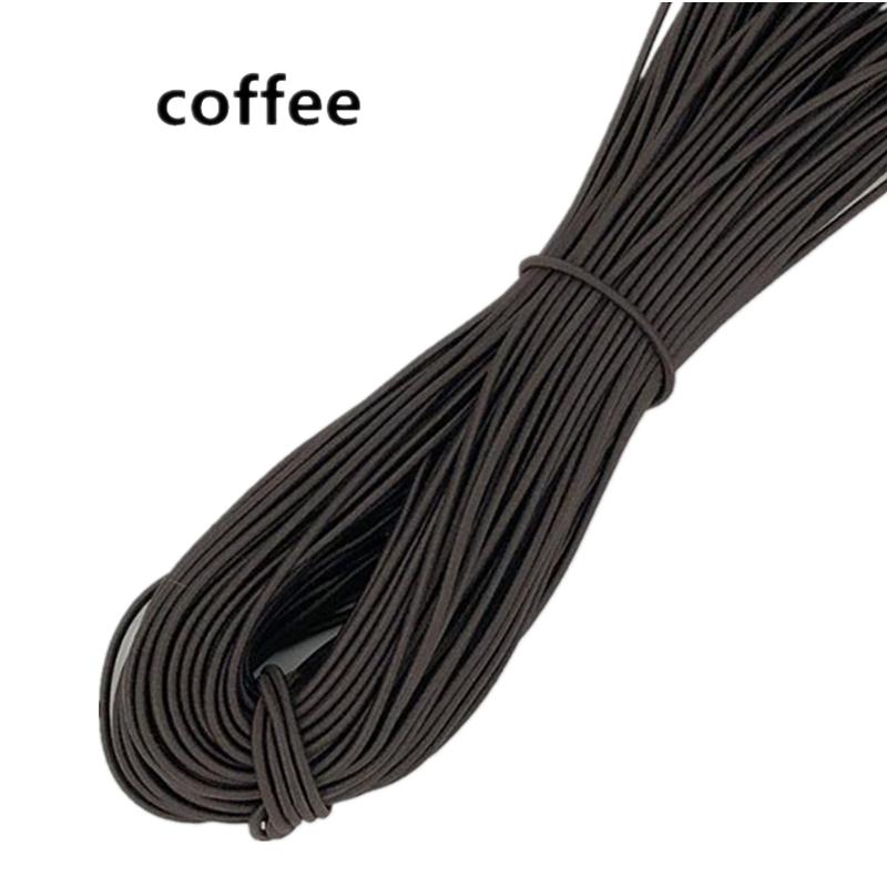 10yards 2mm Colorful High-Quality Round Elastic Rope Round Elastic Band Rubber Band Elastic Line Home DIY Sewing Accessories