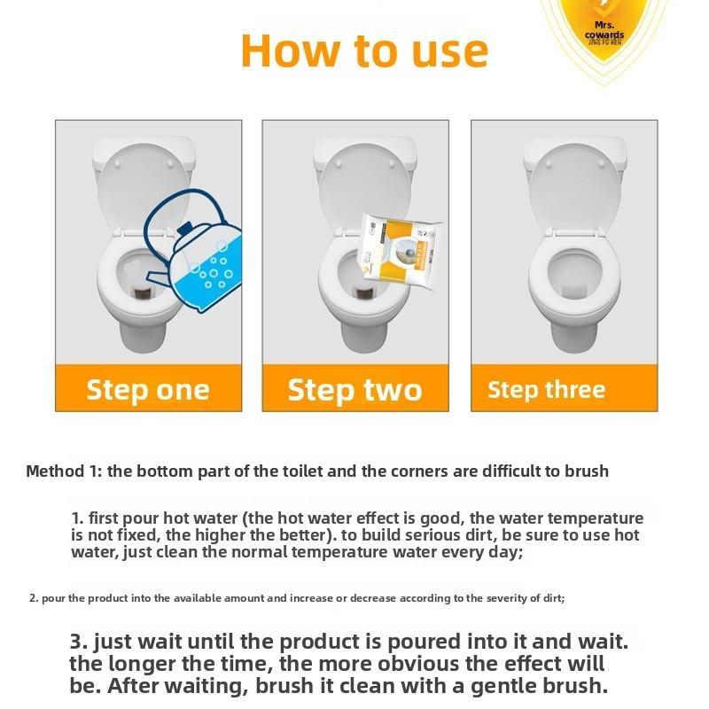 Powerful Toilet Cleaner Powder for Urine Scale and Odor Removal