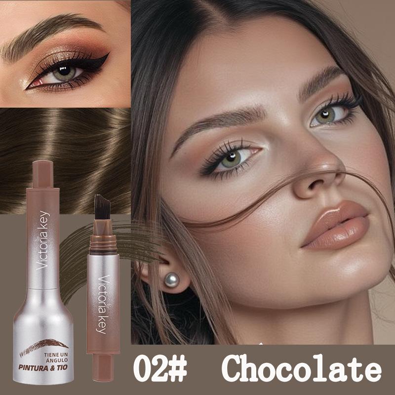 Waterproof Long-Lasting Eyebrow Tint Cream With Brush, Smudge-Proof Liquid Eyebrow Pencil For Precise, Natural-Looking Brows