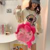 Cute Cartoon Pony Plush Crossbody Bag Large Capacity Kids Fashion Snack Pouch Gift