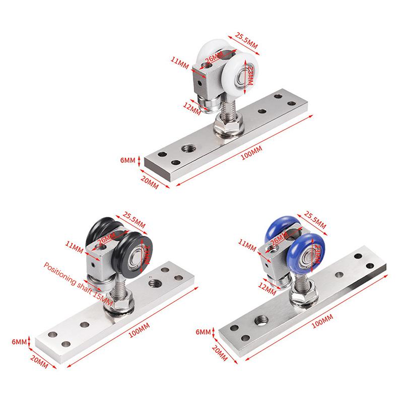 Folding Door Hanging Wheel Sliding Door Pulley Cabinet Door Roller Hanging Track Pulley Wheels Doors Window Hardware Accessories