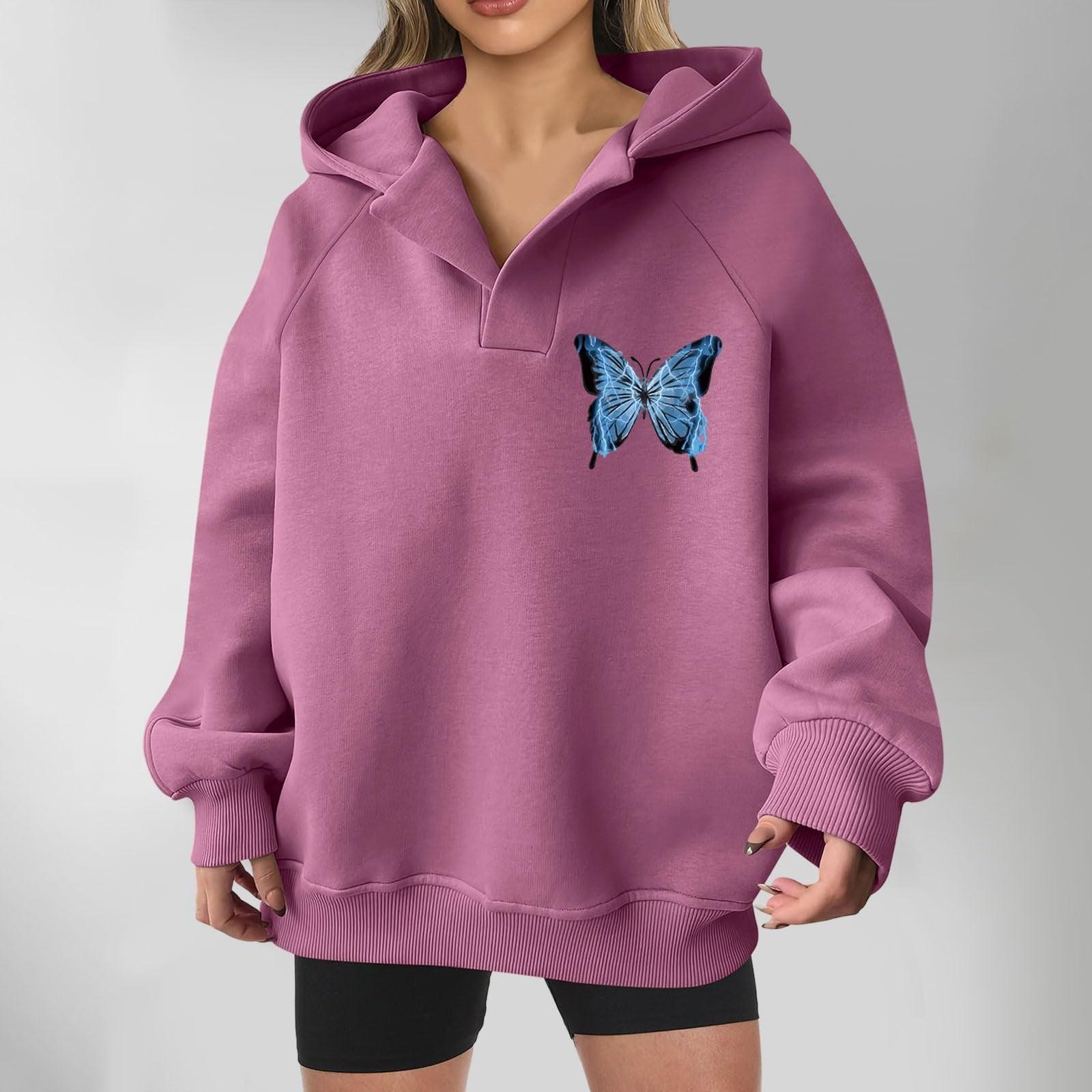 

Толстовки для женщин, осенняя мода, повседневное искусство, цветы, буквенный рисунок, топы с v-образным вырезом, свободные блузки с длинными рукавами L