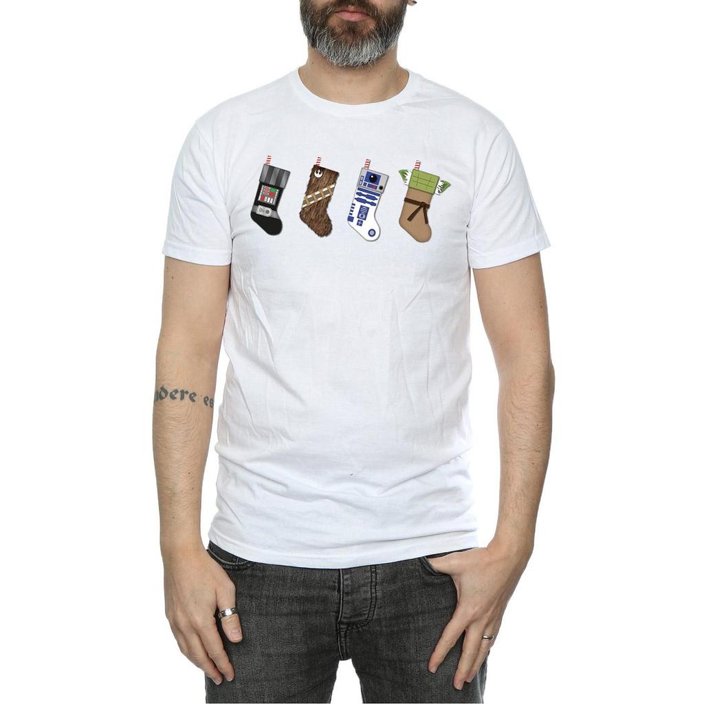 Star Wars Mens Christmas Stockings T-Shirt