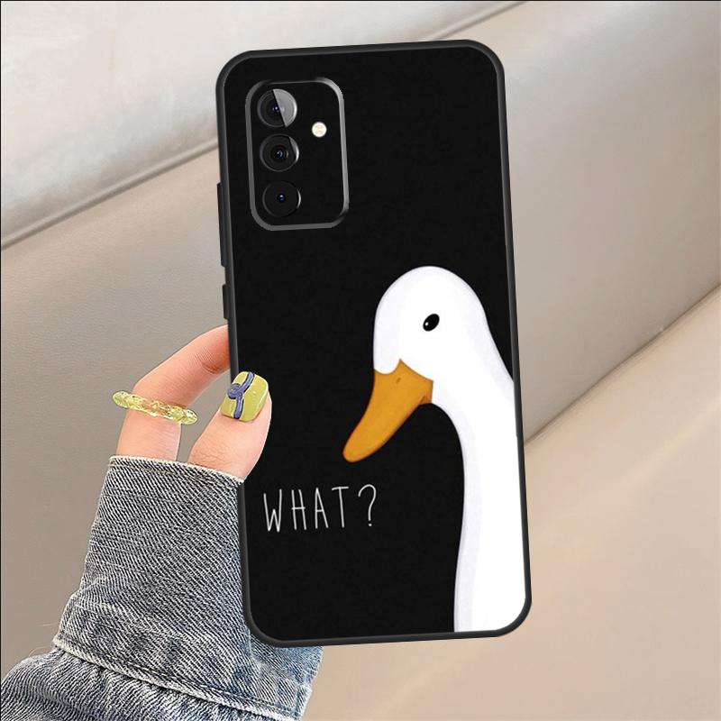 Cartoon Cute Goose Case For Samsung Galaxy A54 A14 A36 A16 A33 A56 A26 A15 A55 A53 A35 A22 A32 A52 A34 A05 A06