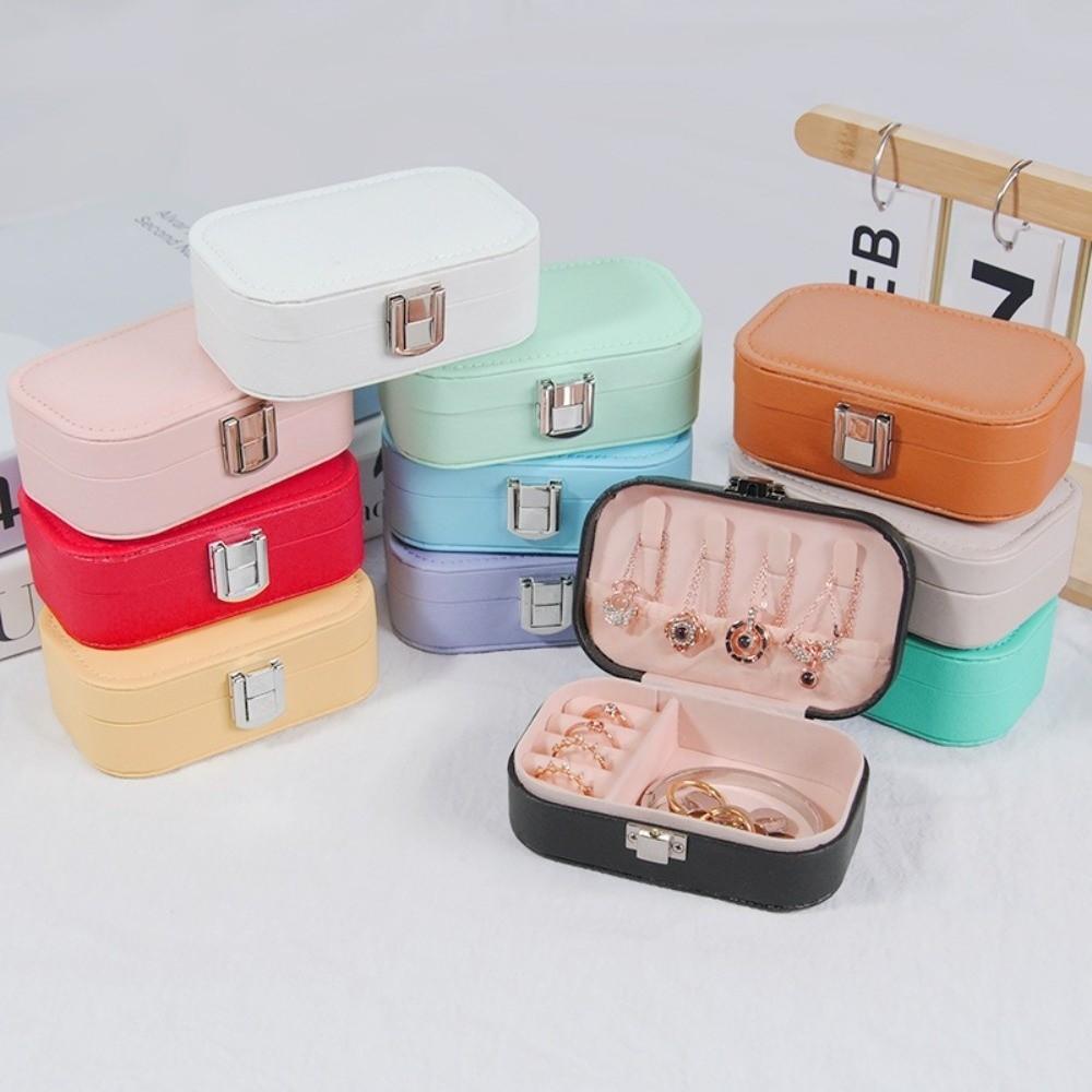 Snap Button Jewelry Storage Box Dustproof Jewelry Display Plate  Jewelry Organization