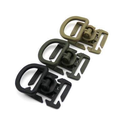 Rotating D-Type Plastic EDC MOLLE Clip for Backpack Accessories