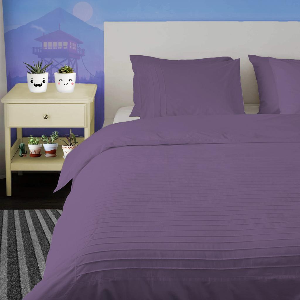 Moroccan Streak 3PC Duvet Cover Set in 100% Egyptian Cotton, 600TC - Multi Sizes & Colors
