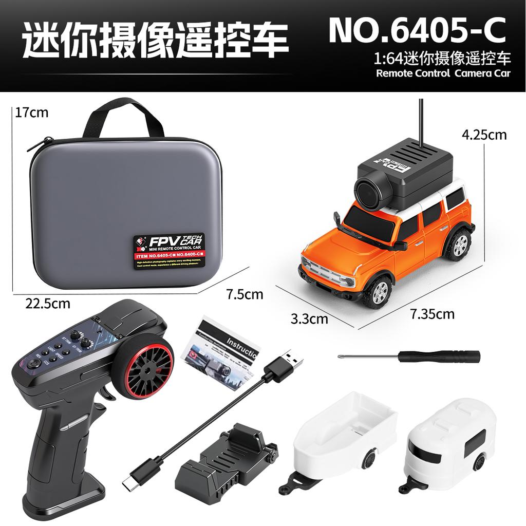 1:64 Wltoys 6405 6406 Rc Car With 720P Fpv Camera Remote Control 2.4G Mobile App Control Rc Off-Road Mini Car Desktop Toys