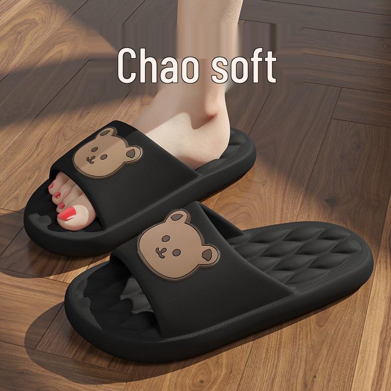 Men's and Women's Non-Slip Bathroom Sandals: Thick-Soled, Deodorant EVA Slippers for Home and Summer.