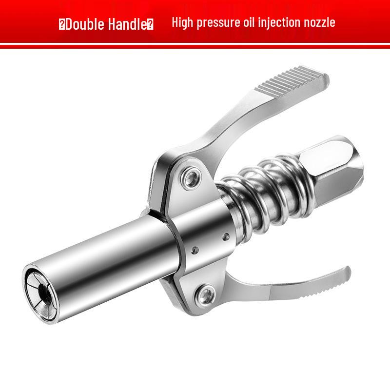 High-Pressure Self-Locking Flat Nozzle Grease Gun Coupler